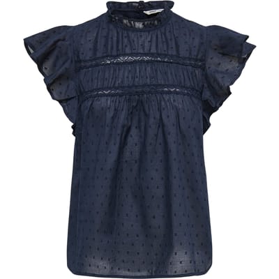 regular fit blousetop van puur katoen model 'KATTI'