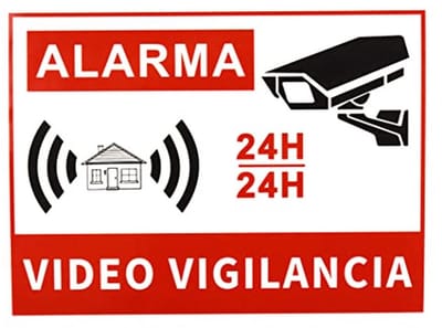 Video Surveillance Sticker Teken voor Thuis - Business Camera Alarmsysteem Stickers (10 Stuks)