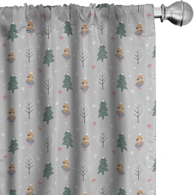 ABAKUHAUS – Voorhangen 2x75x245 cm – jagergroen/abrikoos – microvezel