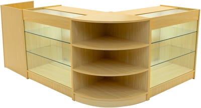 Astro led winkeltoonbank set - esdoorn - 60/90x60 cm - 4 sleutels