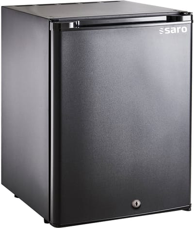 SARO Minibar MB 50 U – 44 L – Zwart – Fluisterstil met Absorptiekoeling – 0 tot +10 °C – Hotel & Horeca