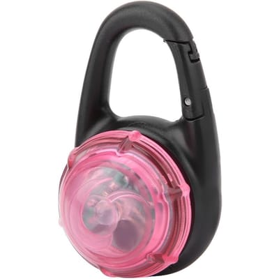 LED-halsband voor huisdieren, lichtgevende hondenhalsband, lichtgevende nachtverlichting, veiligheidshanger, roze Pink black