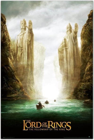 Lord of the Rings poster - Tolkien - Ring - Argonauten - Middle Earth - 61 x 91.5 cm
