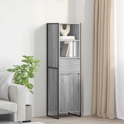 vidaXL - Boekenkast - Grijs - Sonoma - 43 - x - 36 - x - 150.5 - cm - Bewerkt - hout