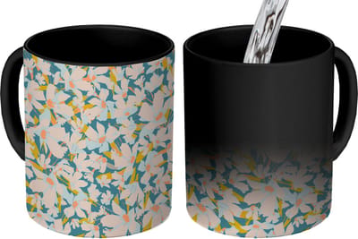 Magische Mok - Foto op Warmte Mokken - Koffiemok - Flora - Bloemen - Lente - Magic Mok - Beker - 350 ML - Theemok