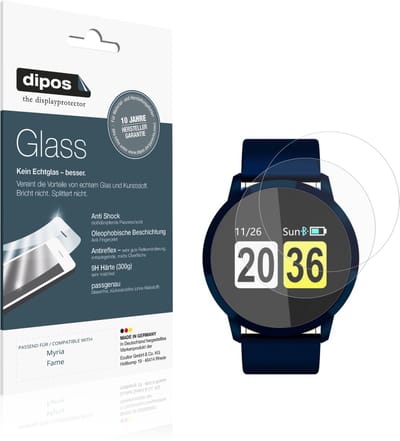 dipos – 2x Matte Pantserfolie geschikt voor Myria Fame | 9H Screenprotector