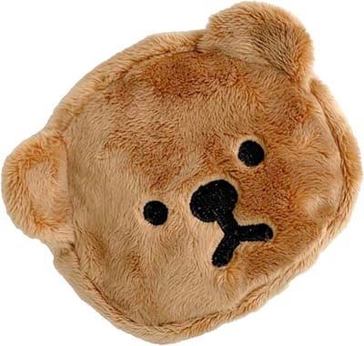 Pluche Portemonnee - Mini Tasje - Kleine Spullen Opbergen - Schattige Beer Vorm - Compact Formaat - Bruin
