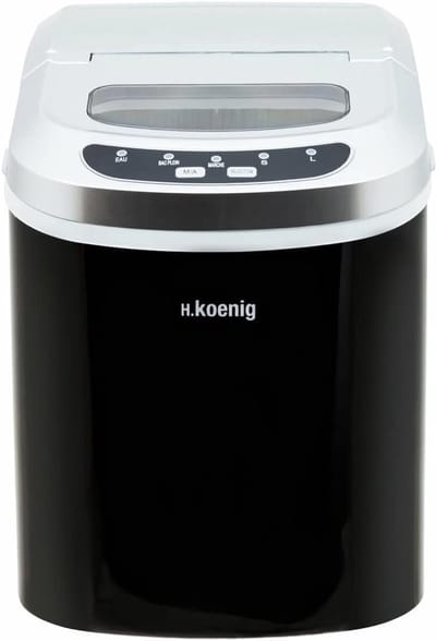 IJsblokjesmachine - IJsmaker - Dranken Koelen - 2 Maten IJsblokjes - 12 kg Per Dag - Zwart