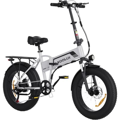 BK10S Folding Electric Bike 20inch fat tire,48V13Ah Battery 20Inch zilver