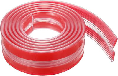Allecto Plus - Randbeschermstrip voor extra veiligheid thuis - 197 inch x 66 ft - hoekbeschermers van zachte siliconen - kinderbestendig - sterke kleefkracht - geschikt voor kasten, tafels en bureauladen