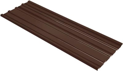 Dakpanelen van verzinkt staal - 129 x 45 cm, 12 stuks