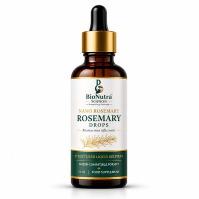 Nano Rosemary Drops-Botanical Extract | 15ml | healthy hair, skin, micronutrient | water soluble-15ml