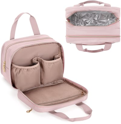 Dailygoods- Borstkolftas Draagbaar - Koelvak - Opbergruimte - Compatibel met Elvie/Willow/Momcozy - Handvrij - Gevoerde vakjes - Koeltas