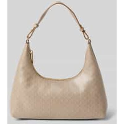 Calvin Klein Emblem Aop Conv Shoulder Bag Desert Taupe Maat: OS | Handtassen Outlet | Dames | Beige