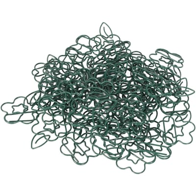 90 stuks Metalen Paperclips Creatief Leuke Paperclips Kleine Draagbare Paperclips voor Studenten Kantoor groen