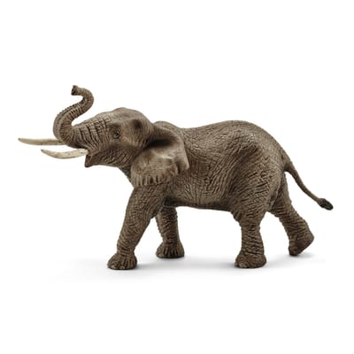 Schleich Wild Life Afrikaanse olifant mannetje speelfiguur - natuurgetrouw speelgoed.