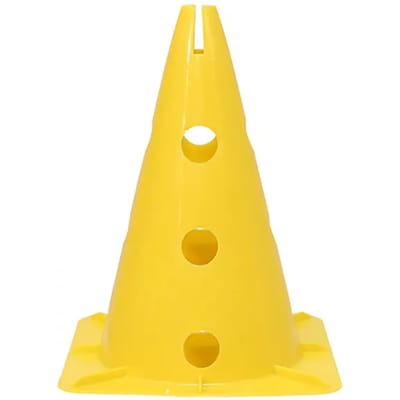 Kegel Met Standaard Voor Paal En Ring Vierkante Basis Amarillo - 32