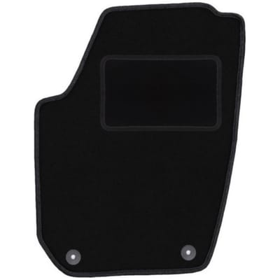 Bestuurdersmat zwart voor: Skoda Fabia II hatchback, stationwagen (2007-2014)