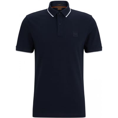 Boss Heren Polo Passertip Donkerblauw - Maat M