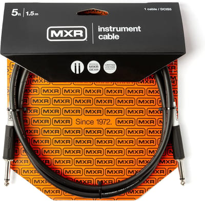 MXR Standard Series - Instrumentkabel - Jack Recht naar Jack Recht - 1.5 Meter - OFC Geleiders - Zwart - Gitaar en Bas