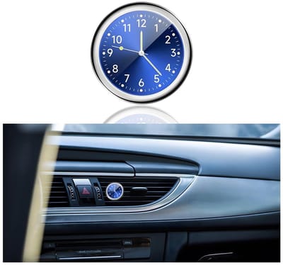 Dailygoods - Dailygoody - Kwartsklok voor auto - Dashboard klok - Lichtgevende functie - Ronde vorm - Interieur klok - Geschikt voor elke auto - Verschillende kleu