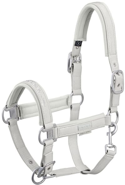 Eskadron Halster Platinum Croco Lichtgrijs - pony