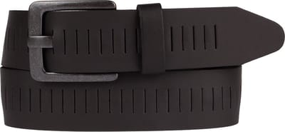 Petrol Industries Riem Heren - Broekriem - Verstelbaar - Leer - Zwart - 85 cm - S