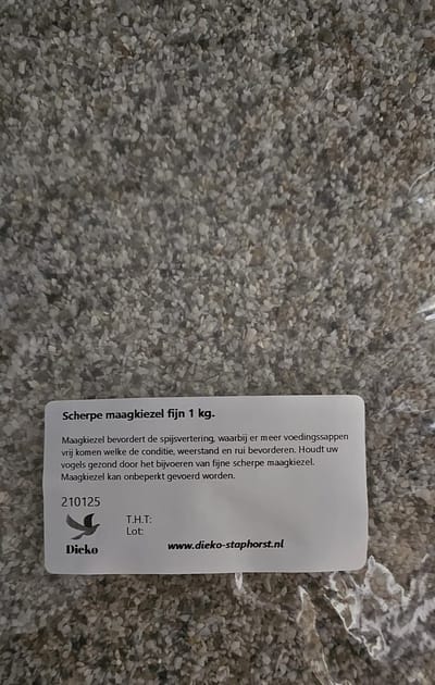 Scherpe maagkiezel voor Kanarie's, Tropen, Wildzang, parkieten