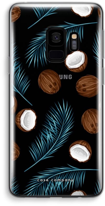 Case Company® - Hoesje geschikt voor Samsung Galaxy S9 hoesje - Kokosnoot - Soft Cover Telefoonhoesje - Bescherming aan alle Kanten en Schermrand