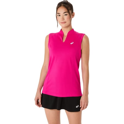 ASICS Court Tanktop Dames-neonroze