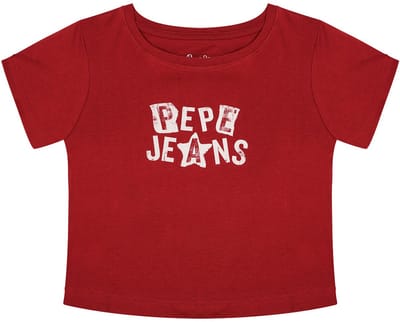 Pepe Jeans Amandine T-shirt Met Korte Mouwen Rood 10 Years Meisje