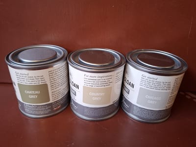 Annie Sloan Chalk Paint 3x120 ml - Chicago Grey, Country Grey & Chateau Grey