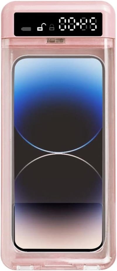 Telefoon Kluis - Tijdslot Doos - Zelfdiscipline Trainen - Verstelbare Timer - 21.5 cm Lengte - Roze
