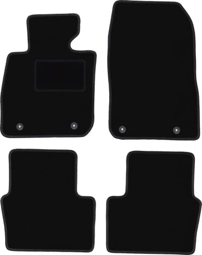 Zwarte velours vloermatten voor: Mazda CX-3 crossover (2015-)