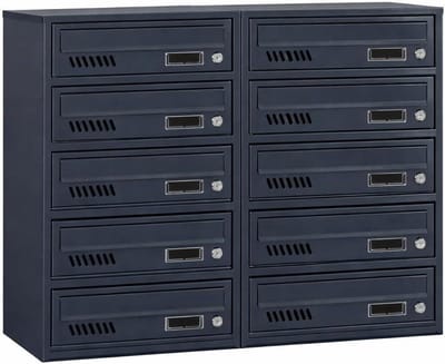 Brievenbussen Set - Postbakken - Post Ontvangen - Modulair Ontwerp - 10 Plaatsen - Antraciet