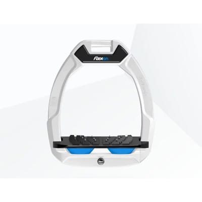 Veiligheidseisen voor paardrijden Hellend Ultra Grip Wit/Zwart/Blauw Flex-On Safe-On