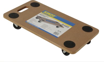 Kinzo Meubelroller - Meuvelverplaatser - 4 Zwenkwielen - Anti-Slip - Handgreep - MDF - Max 150Kg - 56x30Cm