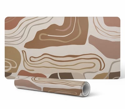 Antislip gamingmuismat met abstracte lijnen, 100x50 cm