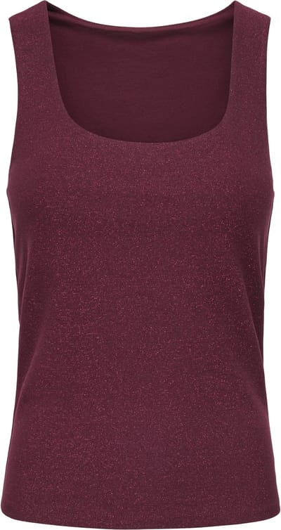 Only Onlea glitter s/l 2-ways top jrs noos chocolate tr