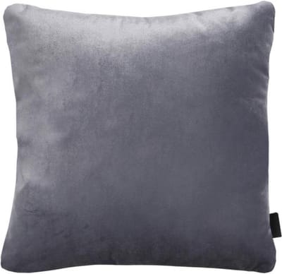 Madison sierkussen 45x45 Velvet grey full piping (p)