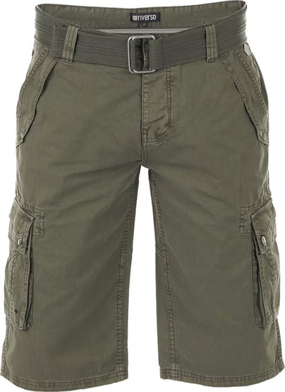 riverso Heren Short RIVAnton regular/straight Olijf W 30 Volwassenen Cargo shorts / korte broek