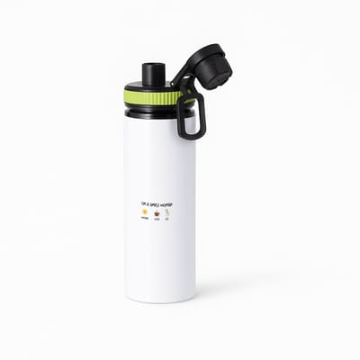 Hacebo® - I'm a simple woman sunshine, coffee, cat waterfles met draaidop groen - Quotes - vrouwen die simpel zijn - vrouwen - quotes - verjaardagscadeau - verjaardag - cadeau - kado - geschenk - gift - water fles - 850ML