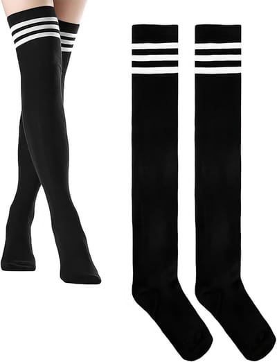 Stijlvolle Overknee Laarzen voor Dames, Lange Kousen, Thigh High Sokken en Modeaccessoires