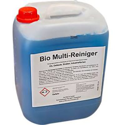 Industriële reiniger Schoeller Industries Multi-Bio, voor wegen & oppervlakken, tegen vet/olie/roet, biologisch afbreekbaar, zonder gevaarlijke stoffen, 10 l in bussen
