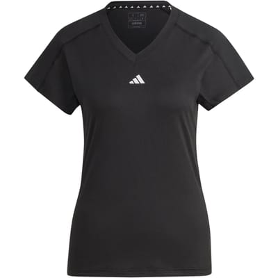 adidas Performance AEROREADY Train Essentials Minimal Branding V-hals T-shirt - Dames - Zwart