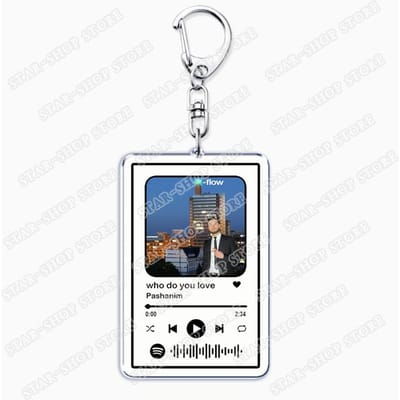 Hor Singer Pashanim Songs Sleutelhangers voor Vrouwen Accessoires Tas Sommergewitter Airwaves Muziek Sleutelring Sieraden Fans Vriend Cadeaus gray