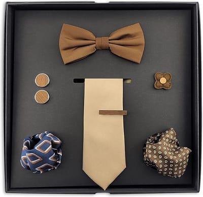 We Love Ties - Giftsets - Giftset Brown Chic - bruin / beige / blauw