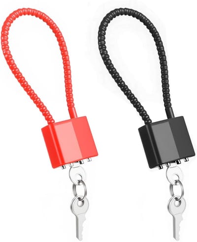 Hangslot met sleutel kabel hangslot Heavy Duty hangsloten met sleutels buiten 33mm lange beugel hangsloten koffer sloten met 3 sleutels voor schuur gym locker hek garage outdoor 2 stuks
