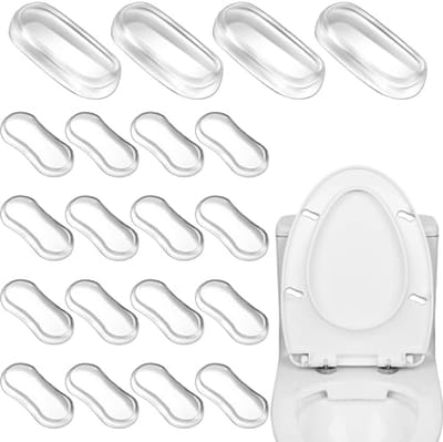 Universele WC-bril Bumpers - 20 Stuks voor Geluidsreductie en Comfort