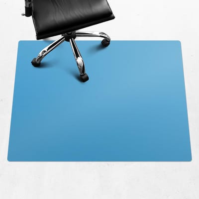 Wallfluent - Vloerbeschermer Koelblauw - 120x90 cm - Blauw Mótif Bureaustoelmat - Rechthoekig - Vloerbeschermer Harde Vloer-Stoel Mat-Werkplekdecoraties - Koele en donkere kleuren